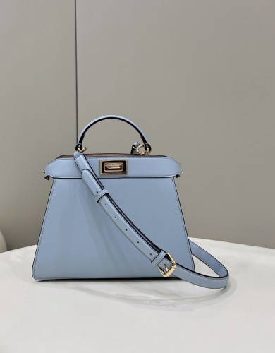 (Authentic Quality)Replica Fendi ISeeU Peekaboo 27 Smooth Baby Calf In Blue