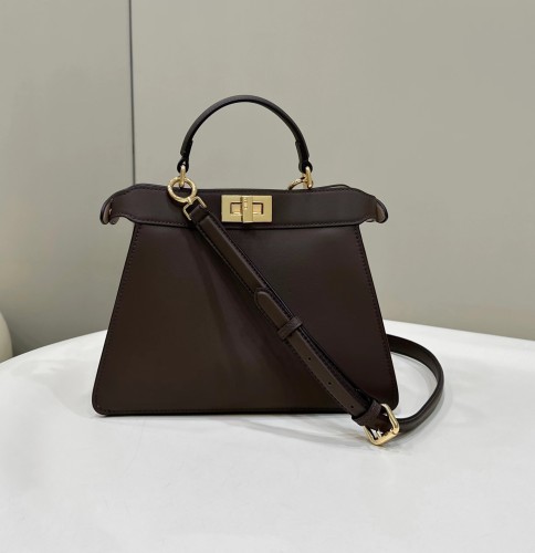 (Authentic Quality)Replica Fendi ISeeU Peekaboo 27 Smooth Baby Calf In Chocolate