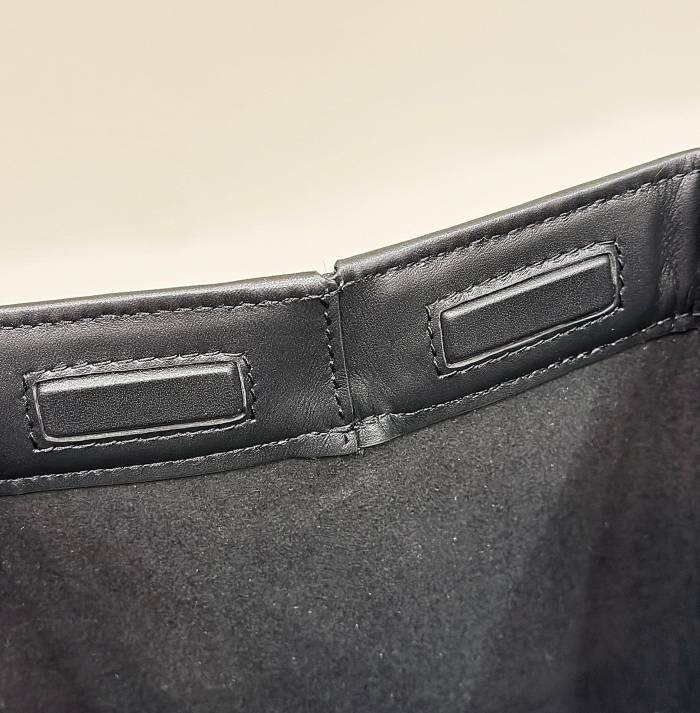 (Authentic Quality)Replica Fendi Tote Bag 15 Origami Caviar Calf In Black