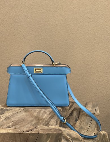 (Authentic Quality)Replica Fendi ISeeU Peekaboo 29 Smooth Baby Calf In Blue