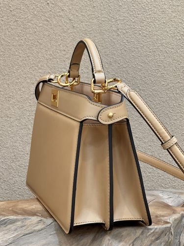 (Authentic Quality)Replica Fendi ISeeU Peekaboo 29 Smooth Baby Calf In Beige