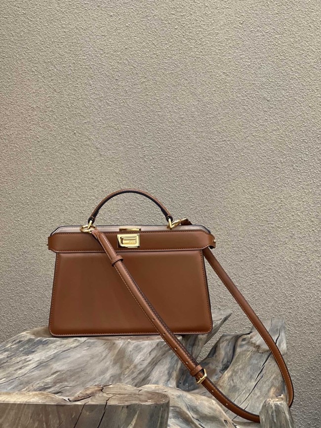 (Authentic Quality)Replica Fendi ISeeU Peekaboo 29 Smooth Baby Calf In Brown