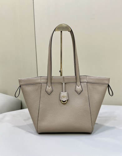 (Authentic Quality)Replica Fendi Tote Bag 27 Origami Caviar Calf In Beige