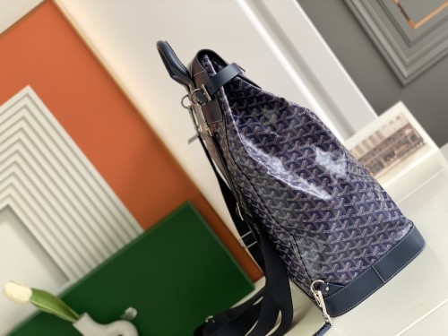 (Authentic Quality)Replica Goyard Steamer PM Bag Backpack GD2120 Dark Blue