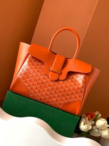 (Authentic Quality)Replica Goyard SAIGONSPMLCG03TY01P Saigon Tote Bag Orange