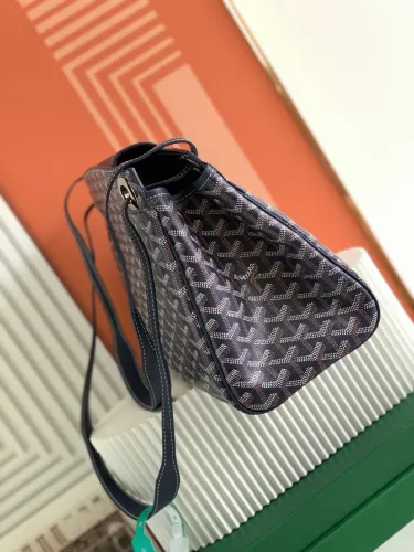 (Authentic Quality)Replica Goyard GMLTY01CL03P Rouette Shoulder Bag Navy Blue