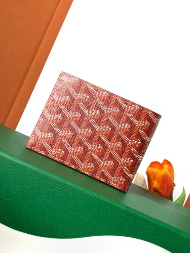 (Authentic Quality)Replica Goyard Pouches Desinger Goyard Insert Victoire Wallet Red