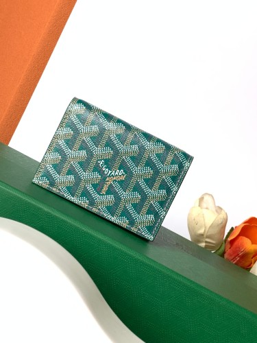 (Authentic Quality)Replica Goyard Desinger Malhesherbes Card Holder Green