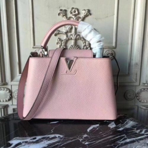 Replica Louis Vuitton Capucines PM Bag Taurillon Leather M42258 BLV836