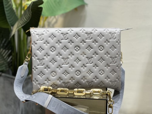 Replica Louis Vuitton Coussin MM LV Bag Grey M20771