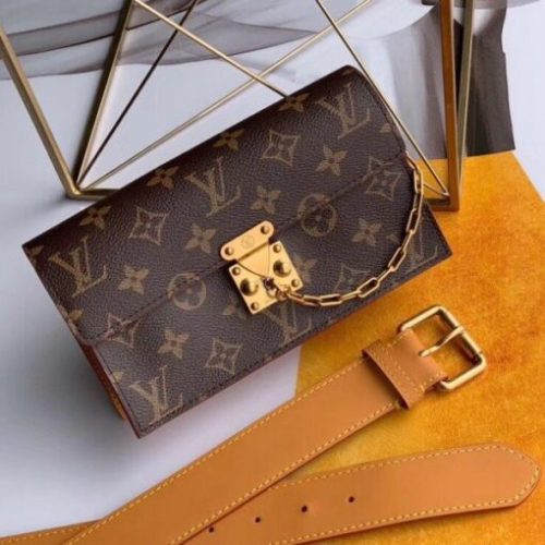 Replica Louis Vuitton S Lock Belt Pouch MM Bag Monogram Canvas M68549 BLV858