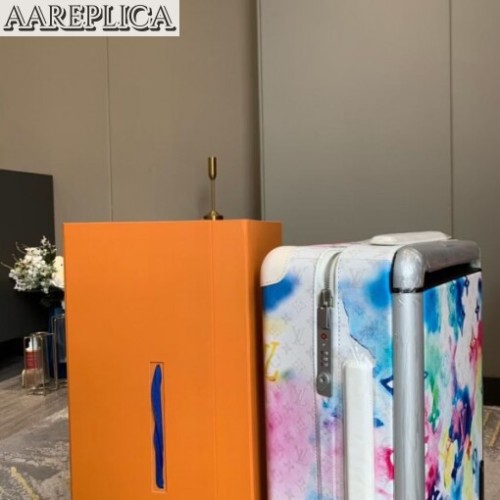 Replica Louis Vuitton Horizon 55 Rolling Luggage Monogram Watercolor M20437