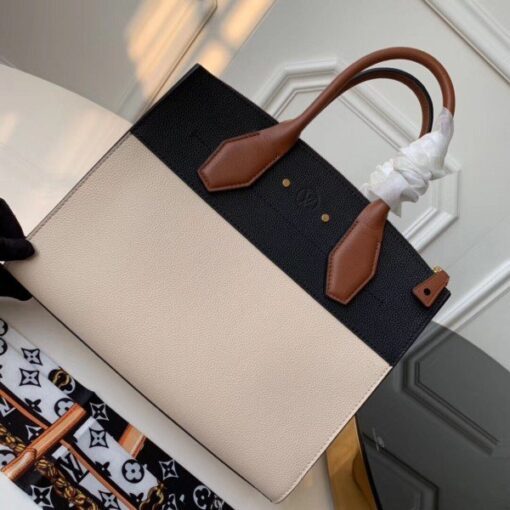 Replica Louis Vuitton Beige City Steamer MM Tri-colour Bag M53755 BLV790