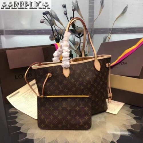 Replica Louis Vuitton Neverfull MM Bag Monogram Canvas M40997 BLV397