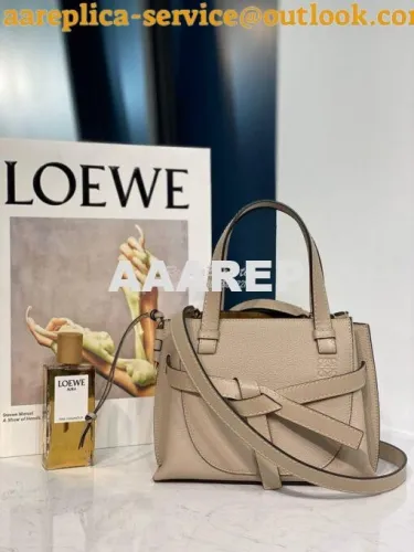 Replica Loewe Gate Top Handle Mini Bag 66042 Light Oat