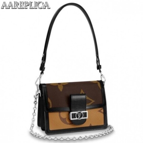 Replica Louis Vuitton Dauphine MM Bag Giant Monogram M44599 BLV282