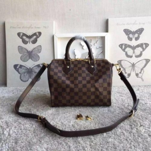 Replica Louis Vuitton Speedy Bandouli??re 25 Damier Ebene N41368 BLV109