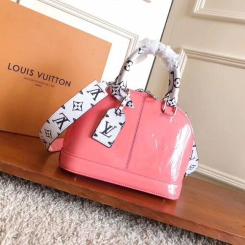 Replica Louis Vuitton Alma BB Bag Patent Leather M54704 BLV666