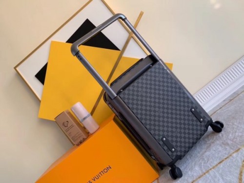 Replica Louis Vuitton Horizon 55 Rolling Luggage Damier Graphite N23209