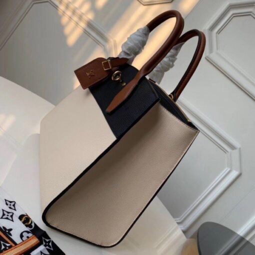 Replica Louis Vuitton Beige City Steamer MM Tri-colour Bag M53755 BLV790