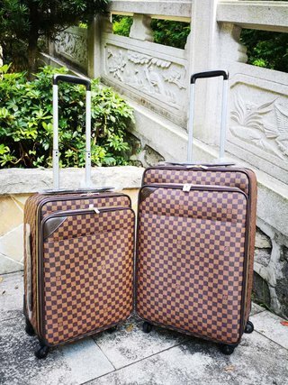Replica Louis Vuitton Rolling Luggage Brown Monogram canvas LV M23241