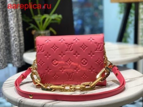 Replica Louis Vuitton COUSSIN BB Bag Fluo Pink M20750