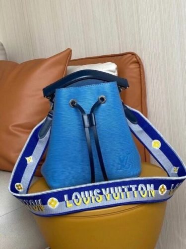 Replica Louis Vuitton Epi Neonoe BB Bag With Jacquard Strap M57691 BLV162