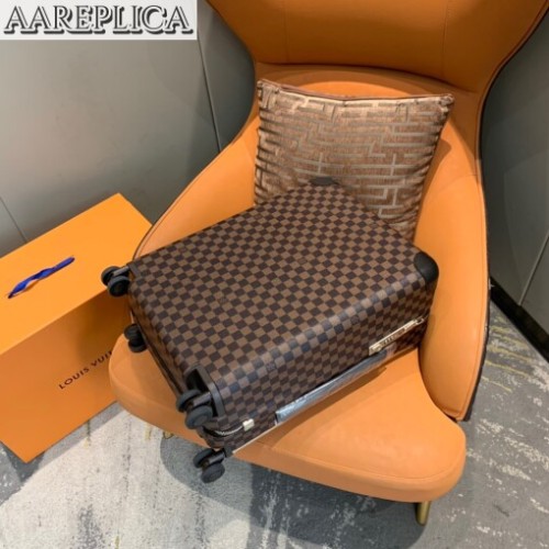 Replica Louis Vuitton Horizon 55 Rolling Luggage DAMIER EBENE N23304