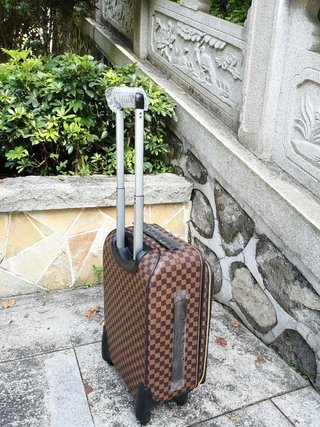 Replica Louis Vuitton Rolling Luggage Brown Monogram canvas LV M23241