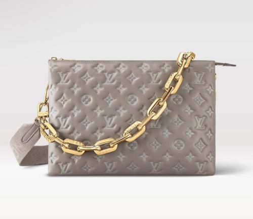 Replica Louis Vuitton Coussin MM LV Bag Grey M20771