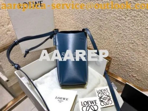Replica Loewe Gate Pocket in Smooth Calfskin 18756 Blue