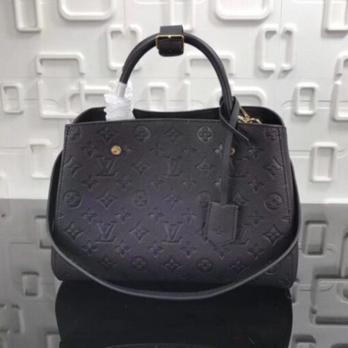 Replica Louis Vuitton Montaigne MM Bag Monogram Empreinte M41048 BLV533
