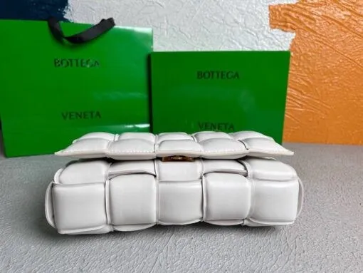 Replica Bottega Veneta BV 20206 Chain Cassette 631421 White Gold
