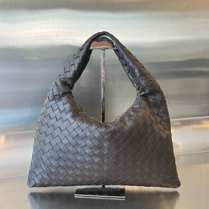 Replica Bottega Veneta BV Hop oyster Bag Small Chocolate
