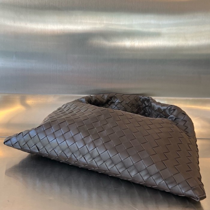 Replica Bottega Veneta BV Hop oyster Bag Small Chocolate
