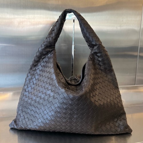 Replica Bottega Veneta BV Hop Intrecciato Leathe Large Chocolate
