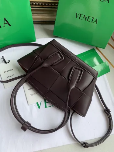 Replica Bottega Veneta BV Arco Mini Bag In French Calf Chocolate