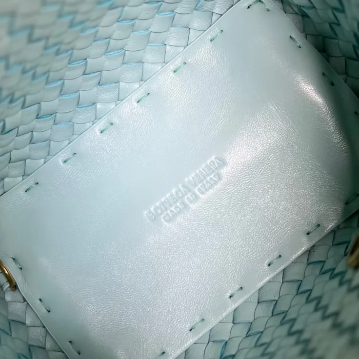 Replica Bottega Veneta BV Cabat Lamb Bucket Tiffany Blue