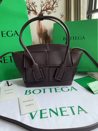 Replica Bottega Veneta BV Arco Mini Bag In French Calf Chocolate