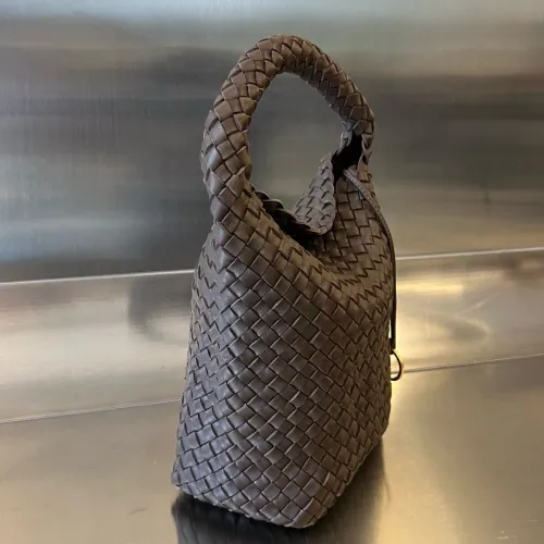 Replica Bottega Veneta BV Cabat Lamb Bucket Chocolate