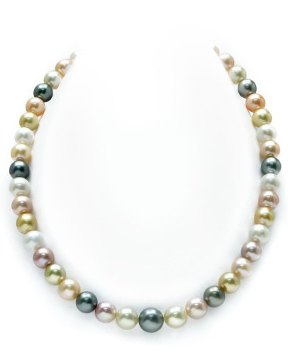 Multicolor South Sea & Pastel Freshwater Pearl Necklace, 8.0-10.0mm - AAA Quality