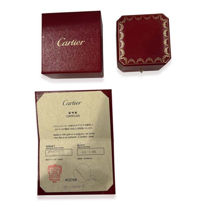 Cartier Love 8 Diamond Wedding Band in 18k White Gold 0.19 CTW
