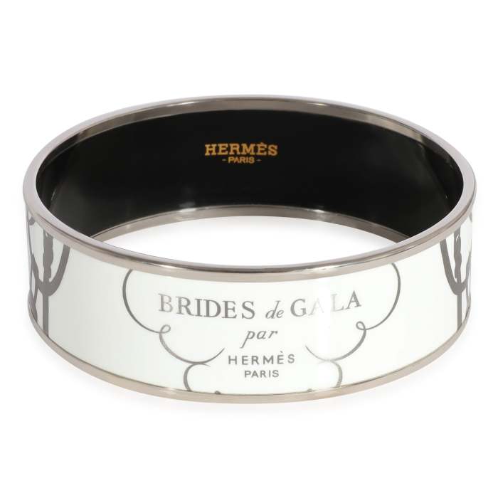 Hermès Plated Brides de Gala Shadow Enamel Bracelet (62MM)