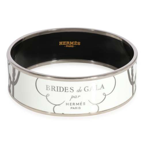 Hermès Plated Brides de Gala Shadow Enamel Bracelet (62MM)