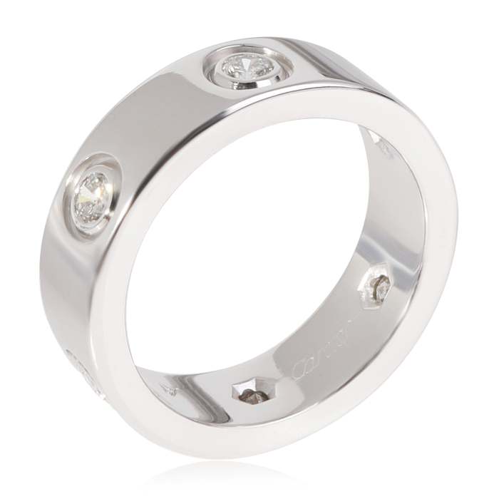 Cartier Love Diamond  Ring in 18k White Gold 0.46 CTW