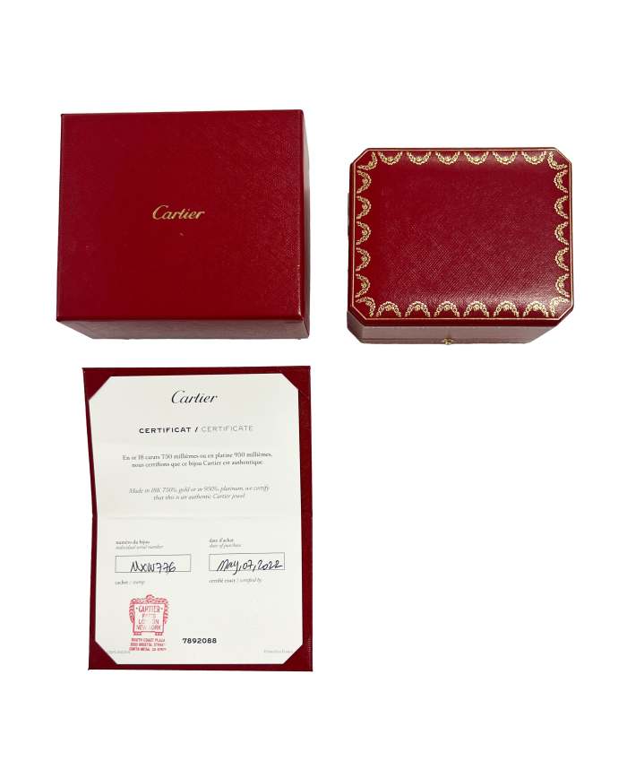 Cartier Juste Un Clou Diamond Hoop Earring in 18K White Gold 1.26 CTW