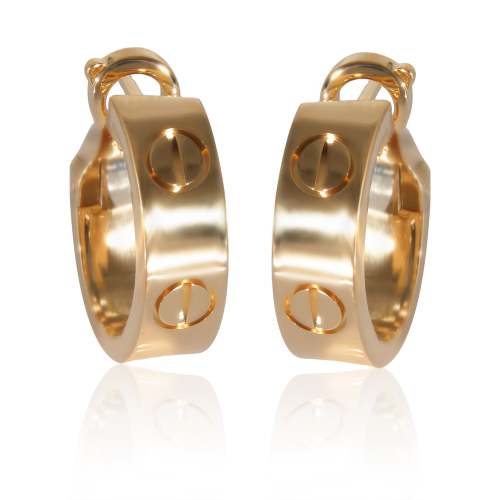 Cartier Love Earrings in 18K Yellow Gold