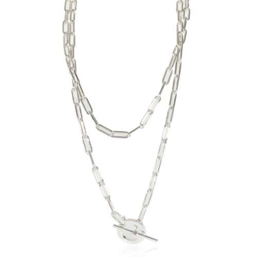 Hermès Toggle Link Chain Necklace in Sterling Silver