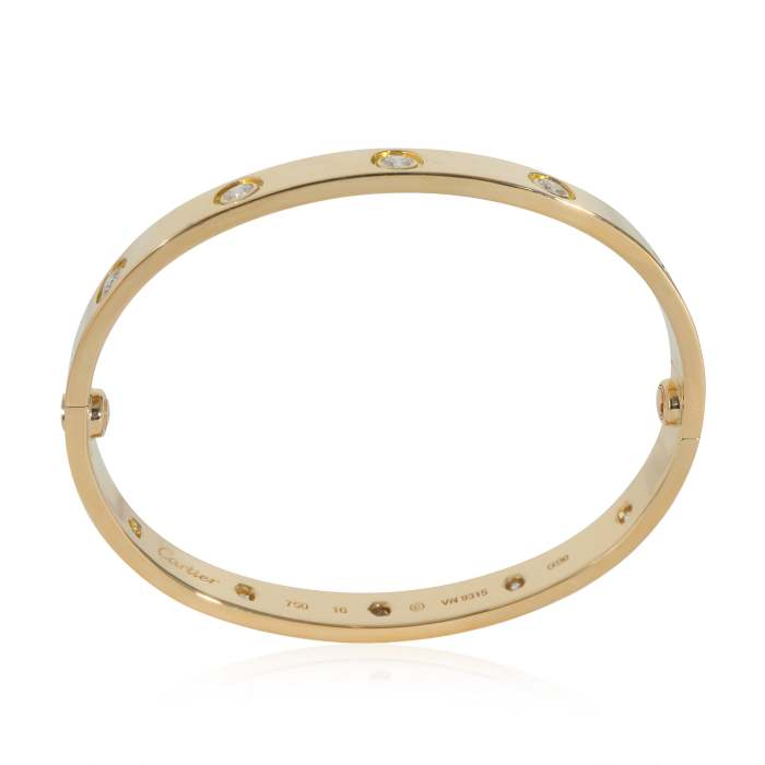 Cartier Love Bracelet, 10 Diamonds (Yellow Gold)