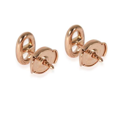 Hermès Chaine d'Ancre Very Small Model Earrings in 18k Rose Gold